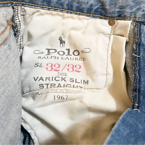 POLO RALPH LAUREN RLPC SKI CLUB Patch Denim Varick Straight-Leg Jeans - Picture 11 of 16